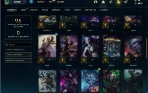 Conta prata 4 com 42 Champs e 16 Skins