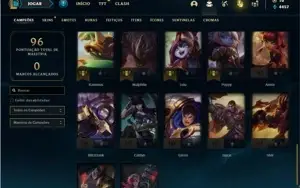 Conta prata 4 com 42 Champs e 16 Skins