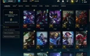 Conta prata 4 com 42 Champs e 16 Skins