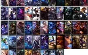 Conta unranked com 107 Champs e 53 Skins