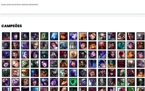 Conta unranked com 107 Champs e 53 Skins