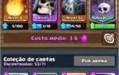 CONTA CLASH ROYALE NV 7 COM 1 LENDÁRIA nv 2