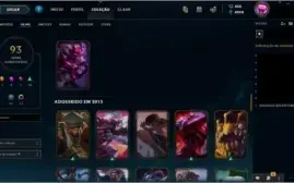 Vendo conta de LoL Diamante 5