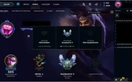 Vendo conta de LoL Diamante 5