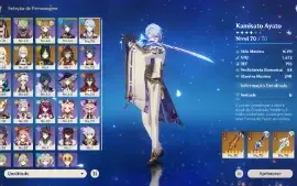 GENSHIN IMPACT - AR51, 11T5⭐Ayato + Bis, Cyno C3 + Bis + var