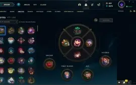 CONTA DE 2012, EX PLATINA, VÁRIAS SKINS E TODOS OS CAMPEÕES