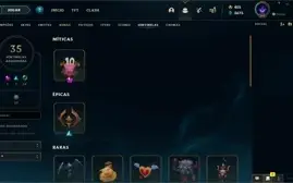 CONTA DE 2012, EX PLATINA, VÁRIAS SKINS E TODOS OS CAMPEÕES