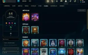 Conta Unranked com 31 Champs e 15 Skins