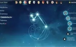 AR48 Diluc(C1, Mona, Zhongli(C1, Childe, Lança De Jade★5 E+