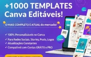 + 1000 Templates Canva Editaveis - O Mais Completo E Atual