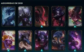 Conta de LOL nivel 225, 143 Skins