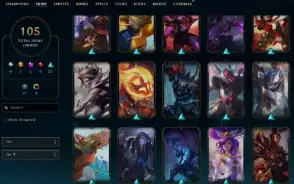 Conta Antiga League Of Legends Lol Com Skins