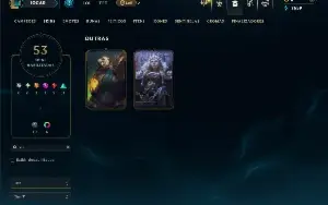 Unranked com 100 Champs e 53 Skins (TOP / MID / JG )
