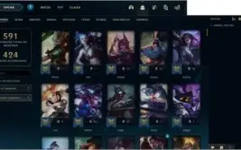 CONTA LOL 478 SKINS + CONTA NO VALORANT