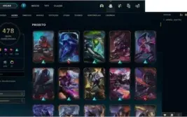 CONTA LOL 478 SKINS + CONTA NO VALORANT