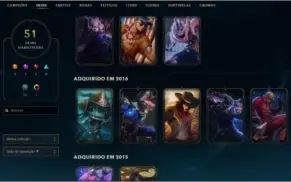 Conta do League of Legends
