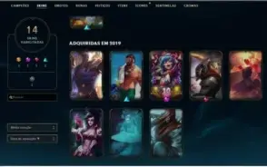 Conta LoL Platina 4