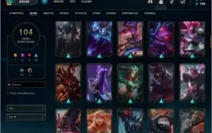 Conta ouro 4 com 140 champs e 104 skins ( 1,3kk de Talon )