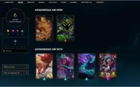 Conta smurf level 22 com skins