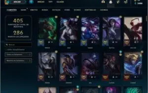 Conta platina 4 com TODOS os champs e 201 skins ( MAIN ADC )