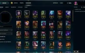 CONTA LEAGUE OF LEGENDS OURO I, 30 SKINS.