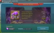 Conta lordes mobile com 16 m Gemada