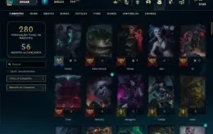 Conta Bronze 1 com 100 Champs e 42 Skins