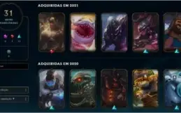 CONTA COM 96 CAMPEÕES E 31 SKINS BRONZE 1