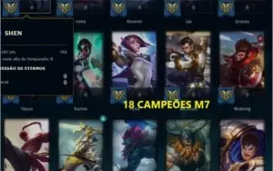 ACC LOL - SEASON 2 VÁRIAS SKINS(rara), 90% DOS CHAMPIONS