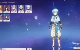 Conta Genshin Impact Ar7 Chongyun + Lança de Jade 5*