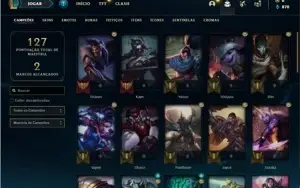 Conta ouro 4 com 41 Champs e 6 Skins + 1 Fragmento
