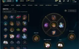 Conta ouro 4 com 41 Champs e 6 Skins + 1 Fragmento