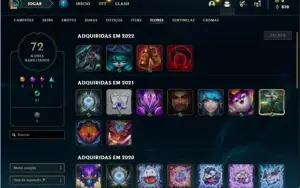 Conta ouro 4 com 41 Champs e 6 Skins + 1 Fragmento