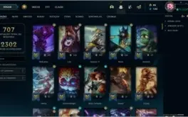 CONTA PLAT 1 COM 155 CHAMPS,140 SKINS E 441 ÍCONES