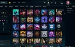 CONTA PLAT 1 COM 155 CHAMPS,140 SKINS E 441 ÍCONES