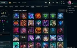 CONTA PLAT 1 COM 155 CHAMPS,140 SKINS E 441 ÍCONES