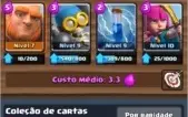 CLASH ROYALE NV 10+2 Lendarias+Ancião clã TOP 200 BR