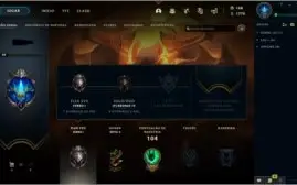 conta de lol 83 campeões 15 skins