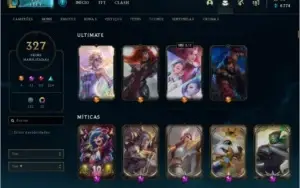 Conta LoL 327 skins