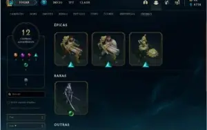 Conta LoL 327 skins
