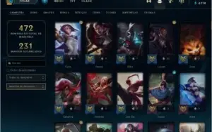 Conta LoL 327 skins