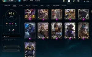 Conta LoL 327 skins