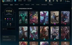Conta League of Legends com todas as skins do jogo