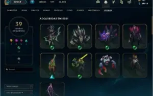 Conta League of Legends com todas as skins do jogo
