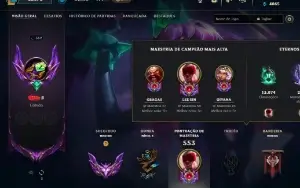 Conta Mestre (100+ Pdl) | Full Acesso | 160 Skins |Lvl 362|