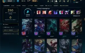 Mestre com 150 Champs e 45 Skins ( 73 PDL )