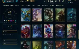 Mestre com 150 Champs e 45 Skins ( 73 PDL )