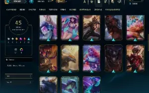 Mestre com 150 Champs e 45 Skins ( 73 PDL )
