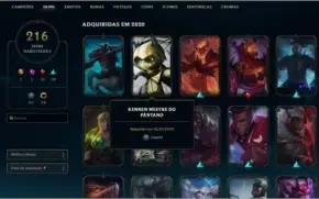 CONTA LOL DIAMANTE 1, 215 SKINS