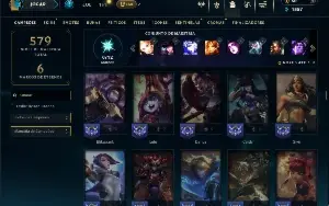 Unranked com 150 Champs e 67 Skins ( MAIN SUP )